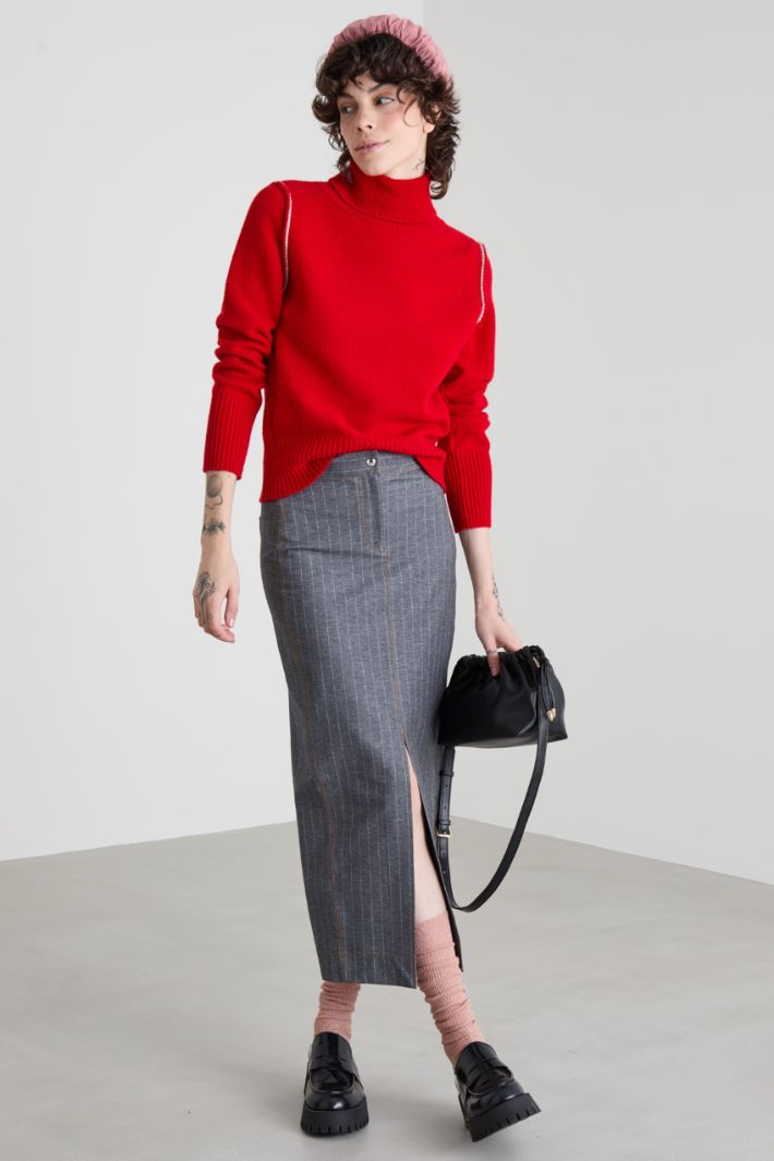 Wool and cashmere sweater Intrend - 3