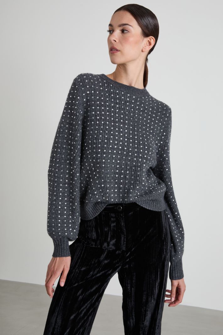 Maglia con strass Intrend