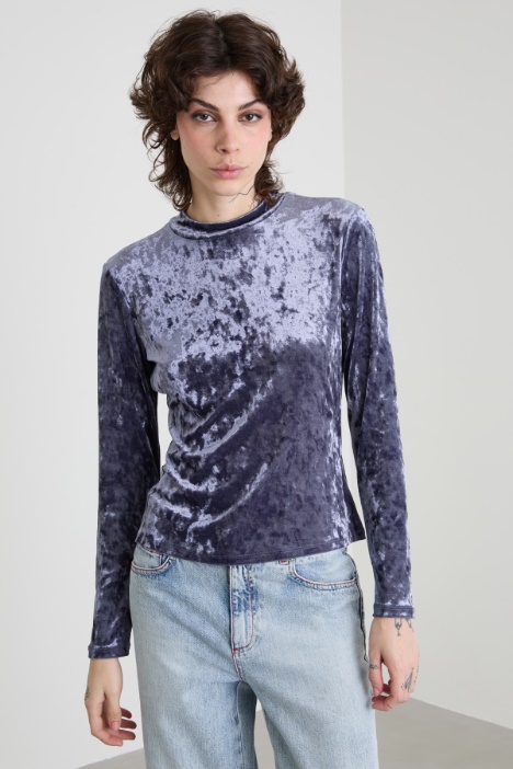 Top in velluto