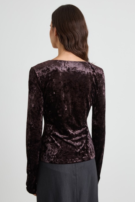 Top in velluto