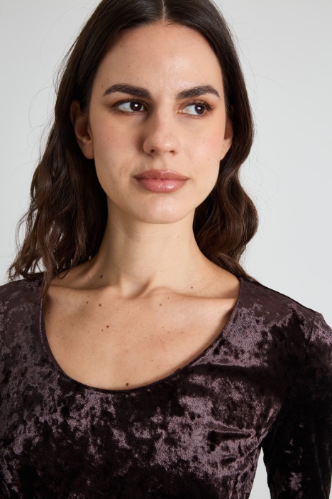 Top in velluto