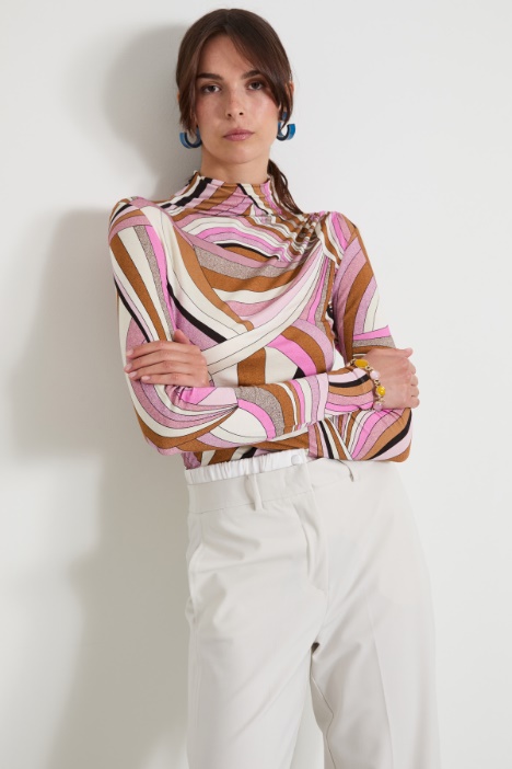 Mock polo-neck sweater Intrend