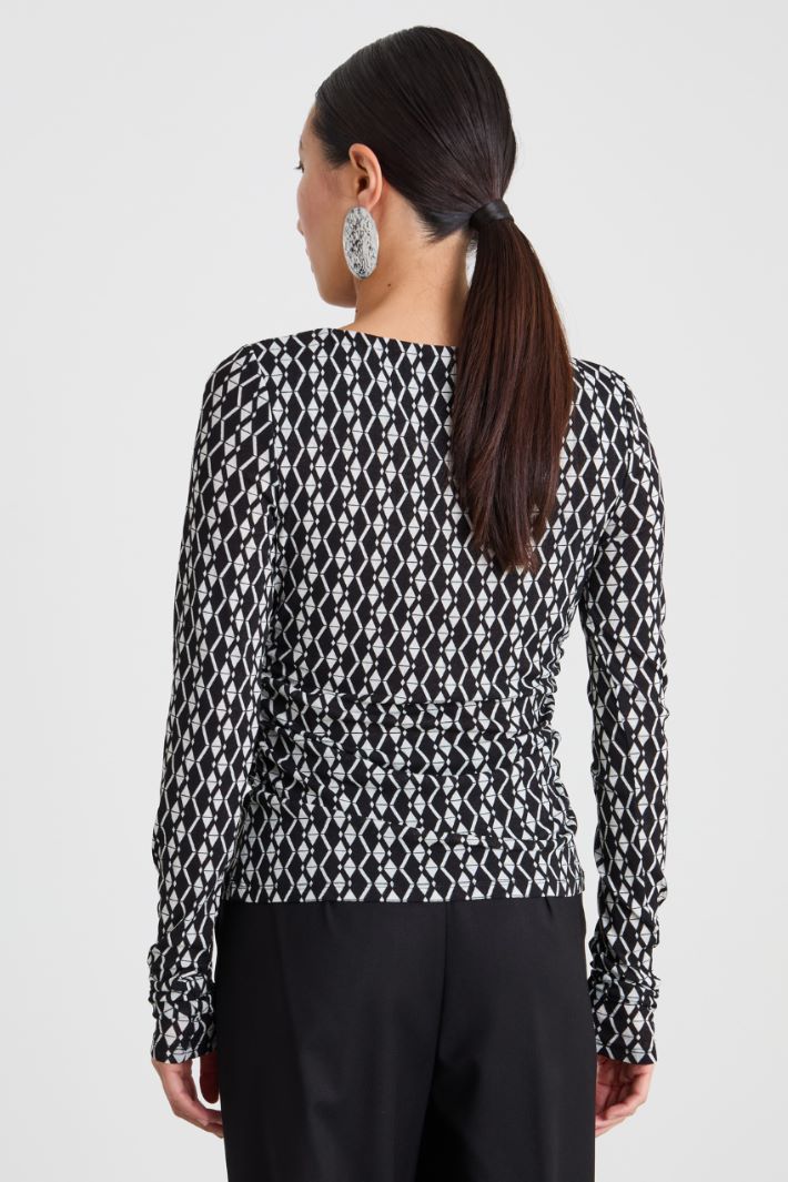 T-shirt con arricciatura Intrend - 2