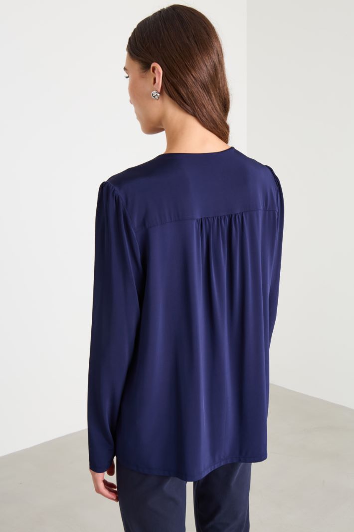 Blusa con nastro a fiore Intrend - 2