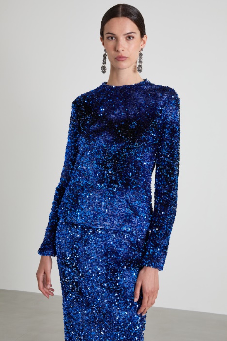 Top di paillettes Intrend