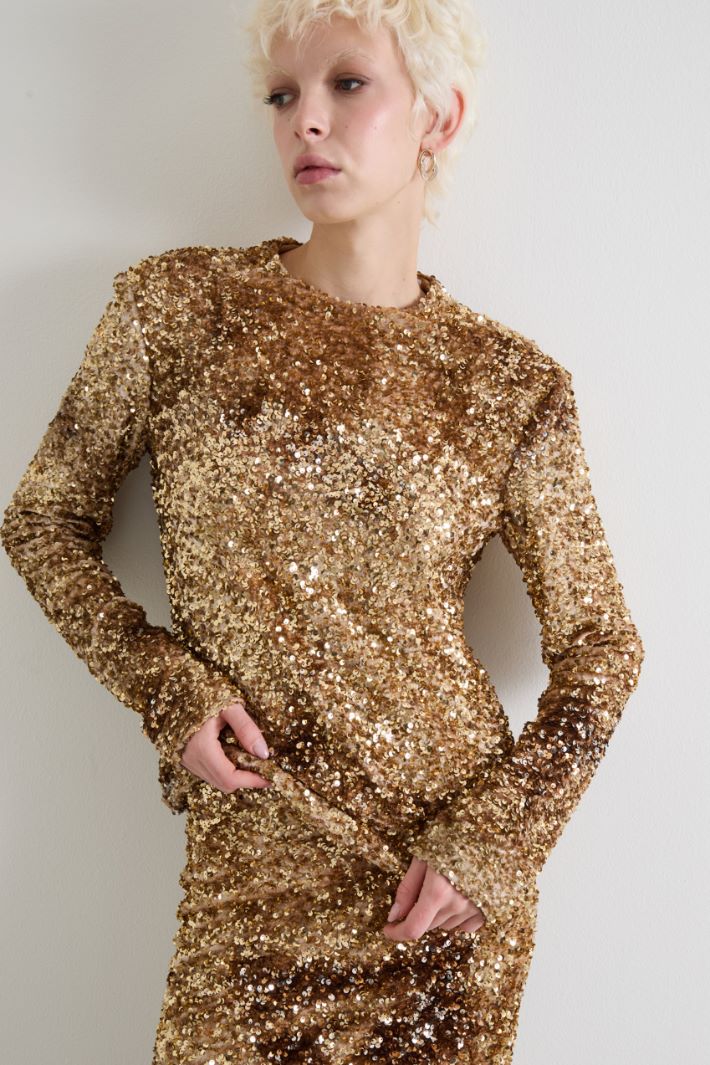 Top di paillettes Intrend