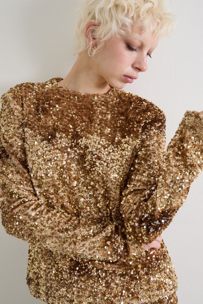 Top di paillettes Intrend - 4