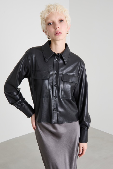 Camicia in similpelle Intrend