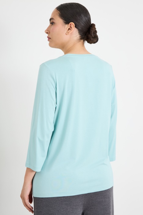 Camiseta de punto de viscosa