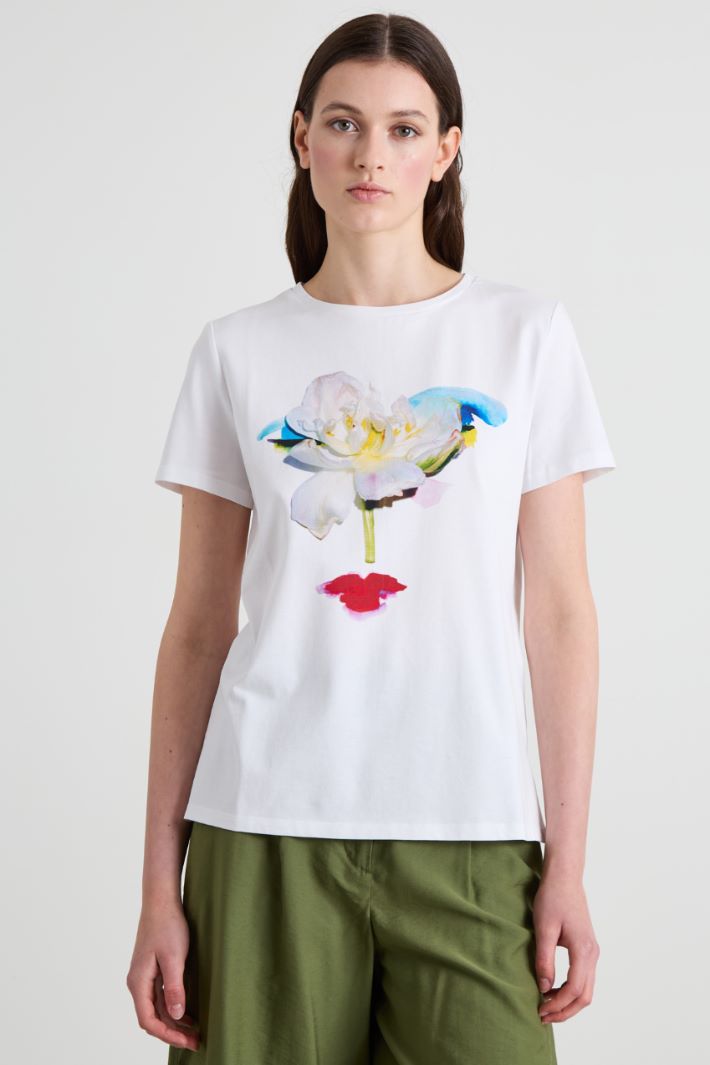 T-shirt con stampa Intrend