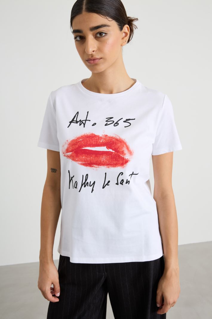T-shirt con stampa Intrend