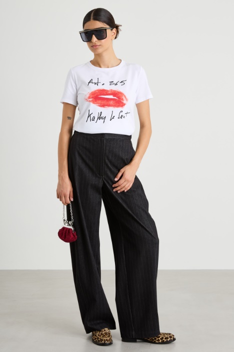 T-shirt con stampa Intrend