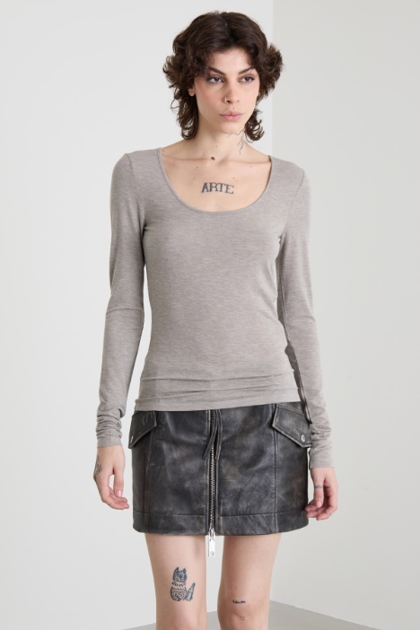 Maglia in jersey di misto lana Intrend