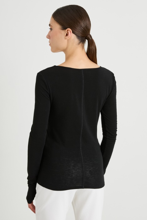 Maglia in jersey di misto lana