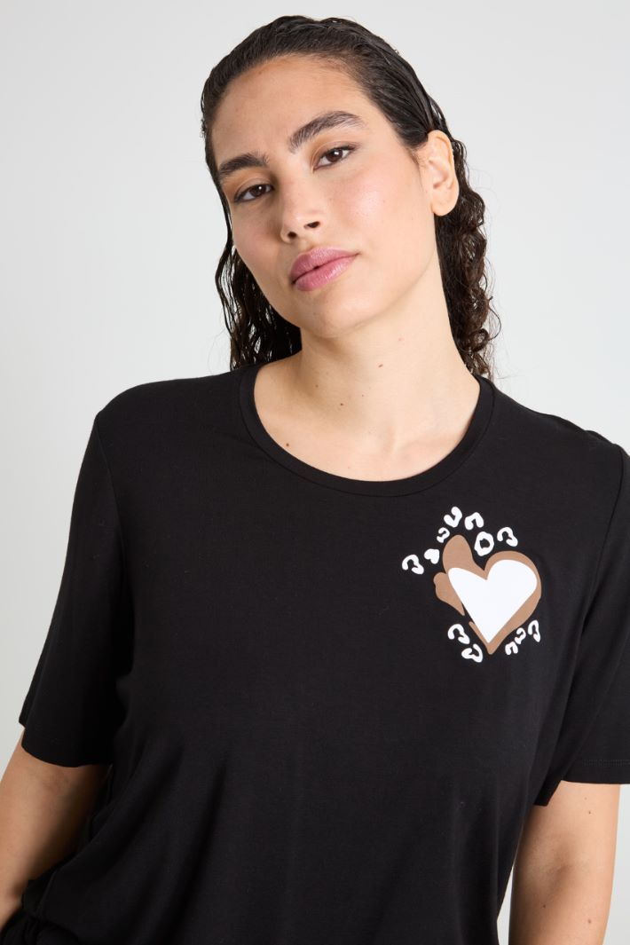 T-shirt in jersey di viscosa Intrend - 4