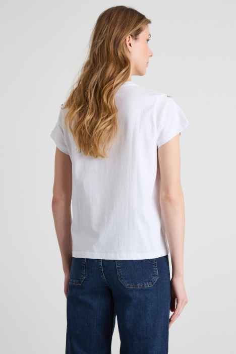 T-shirt con cristalli