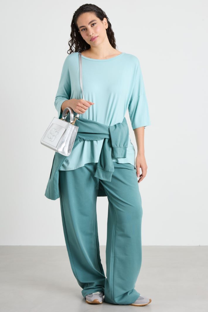Stretch viscose jersey T-shirt Intrend - 3