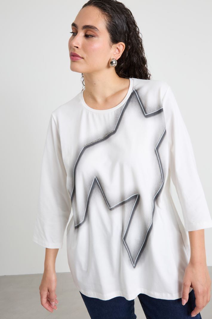 T-shirt con stampa Intrend