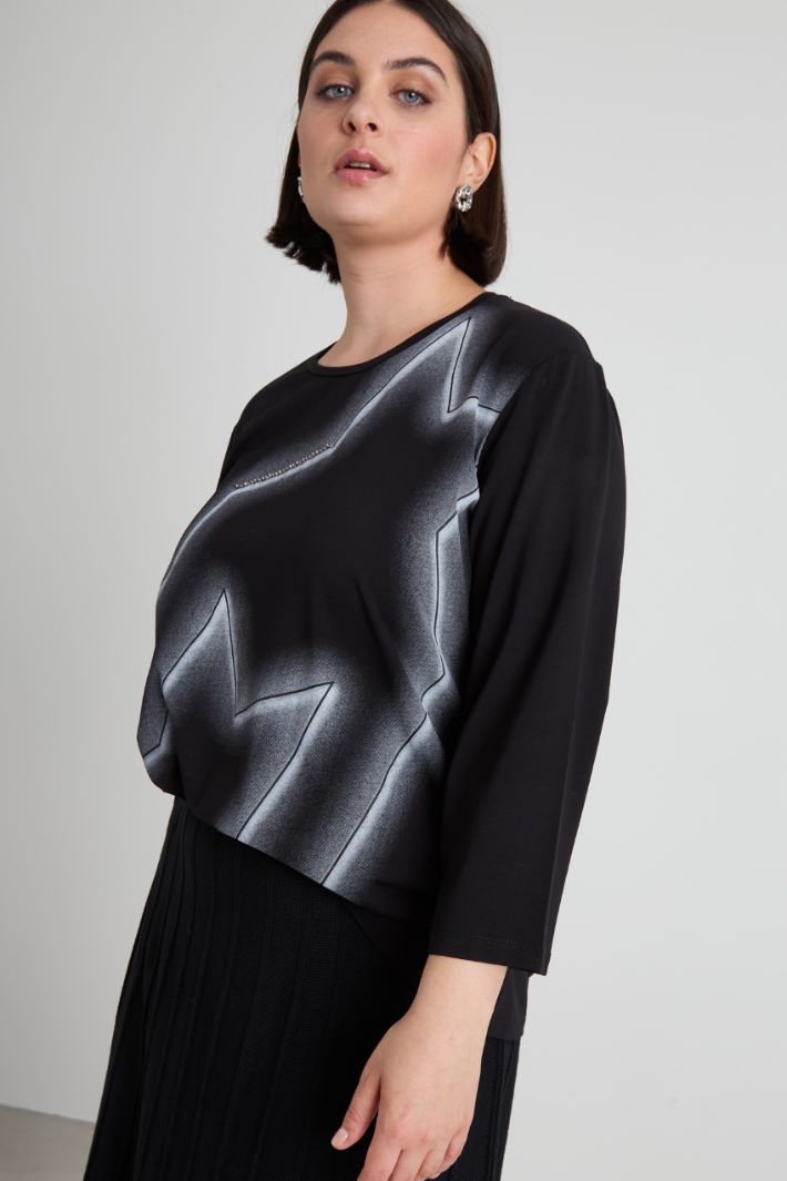 T-shirt con stampa Intrend