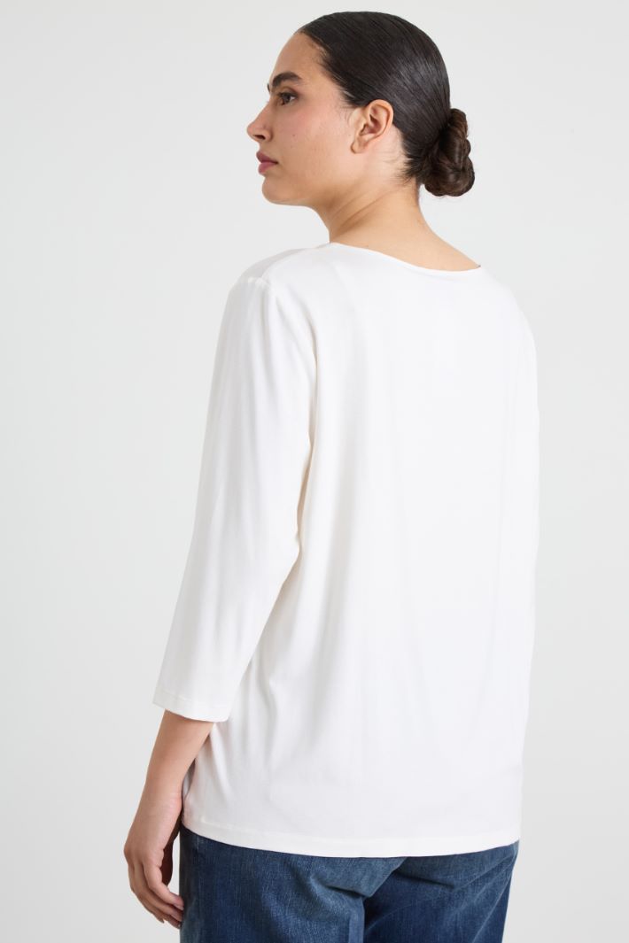 T-shirt in jersey e raso Intrend - 2