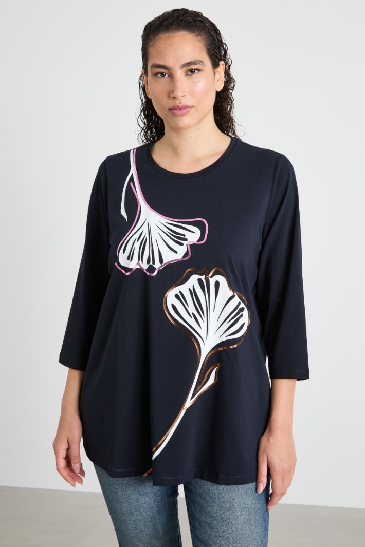 T-shirt in jersey di cotone stretch Intrend