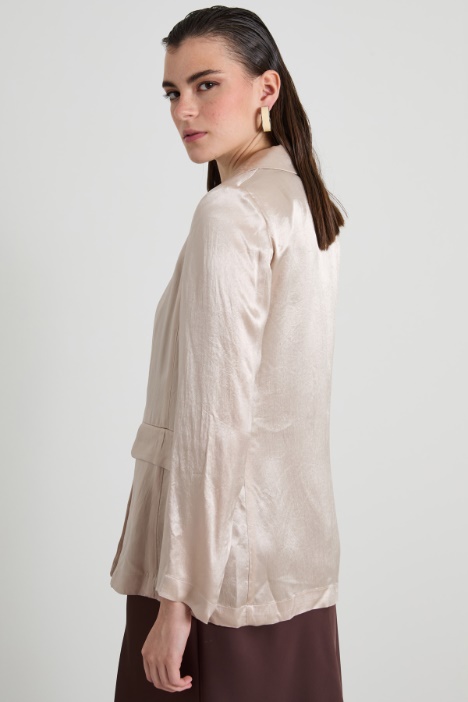 Blazer destrutturato in raso