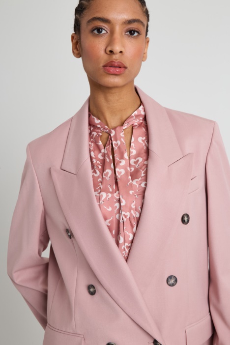 Blazer doppiopetto dritto