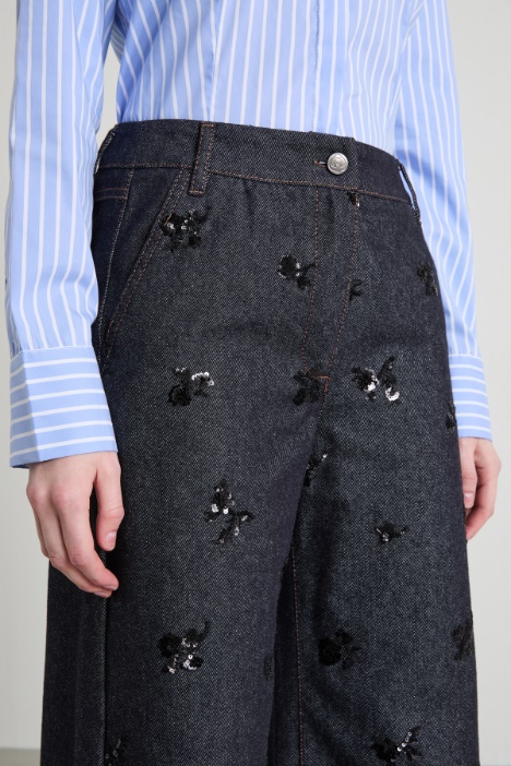 Vaqueros con bordado