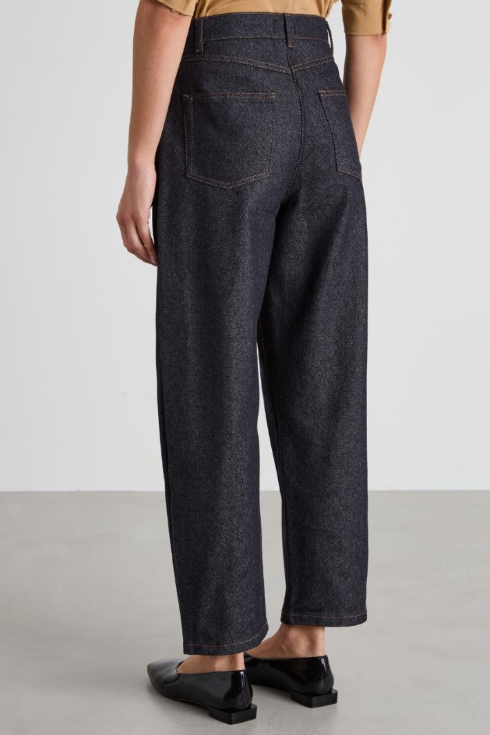 Pantaloni baggy effetto denim