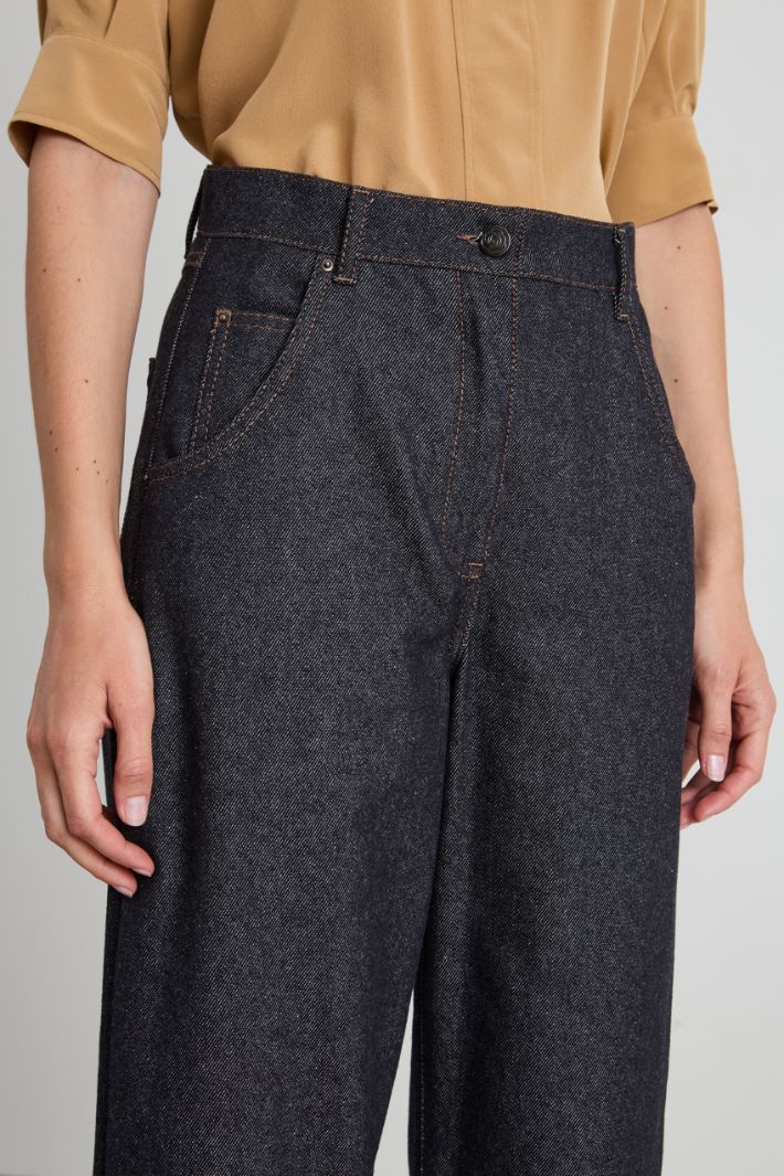 Pantaloni baggy effetto denim