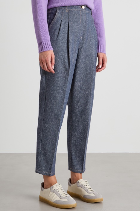 Pantaloni baggy effetto denim