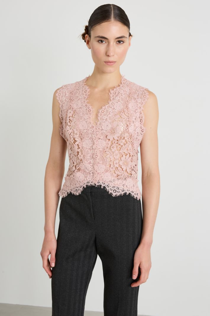 Gilet in pizzo Intrend