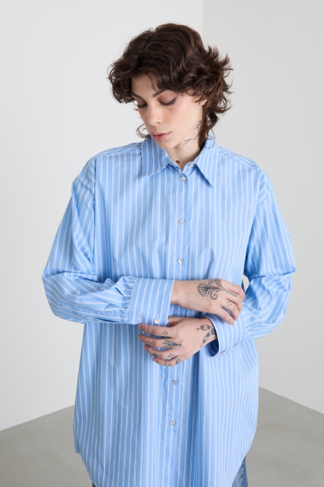 Oversized poplin shirt Intrend