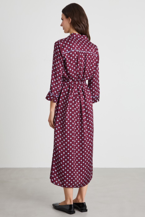 Abito chemisier in viscosa