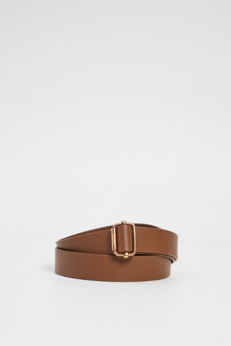 Smooth leather belt Intrend