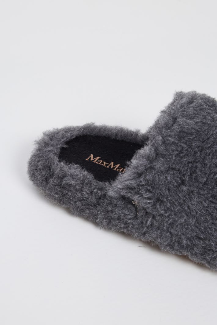 Wool and alpaca fabric slippers Intrend - 4