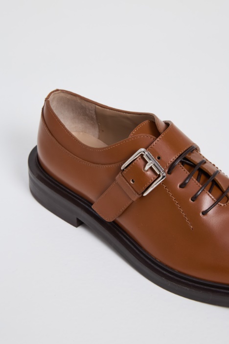 Lace-up shoes with leather buckle Intrend - 3