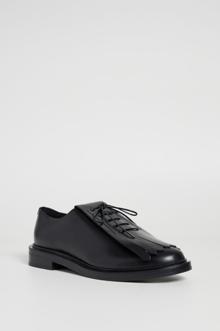Leather buckle lace-ups Intrend - 2