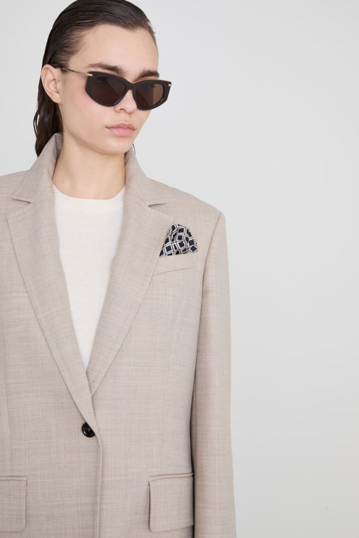 Silk twill pochette Intrend