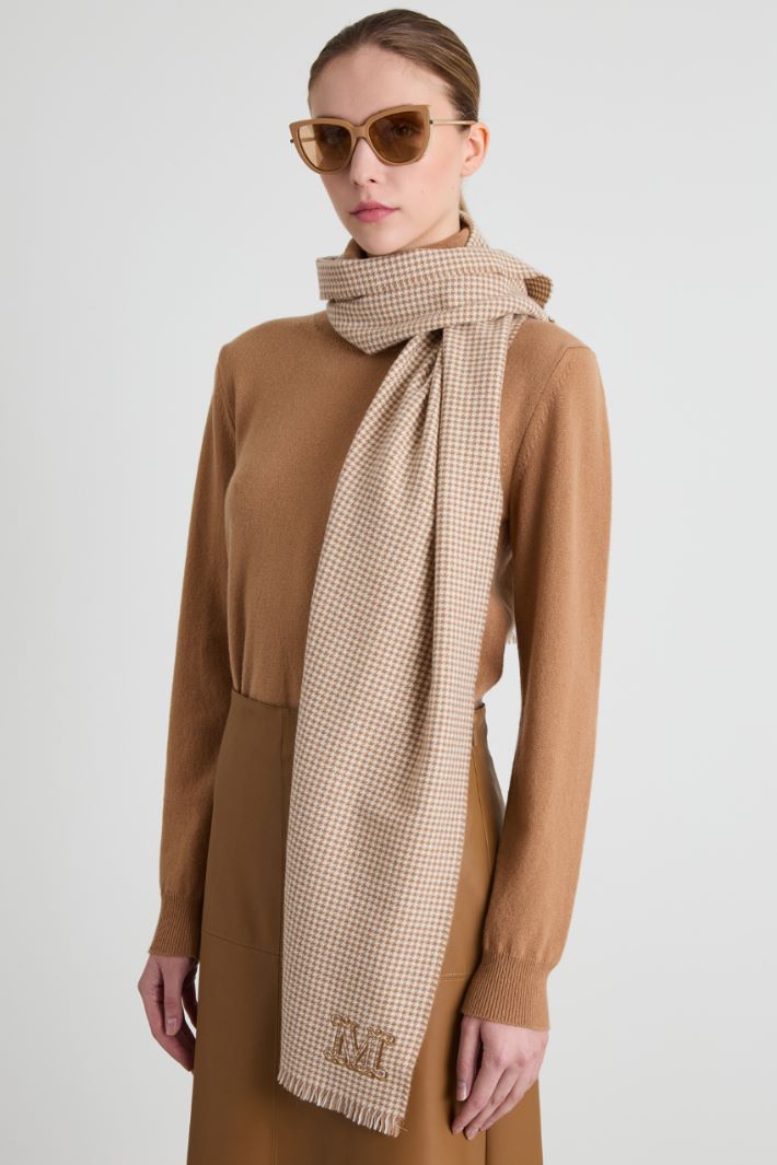Houndstooth cashmere stole Intrend - 2