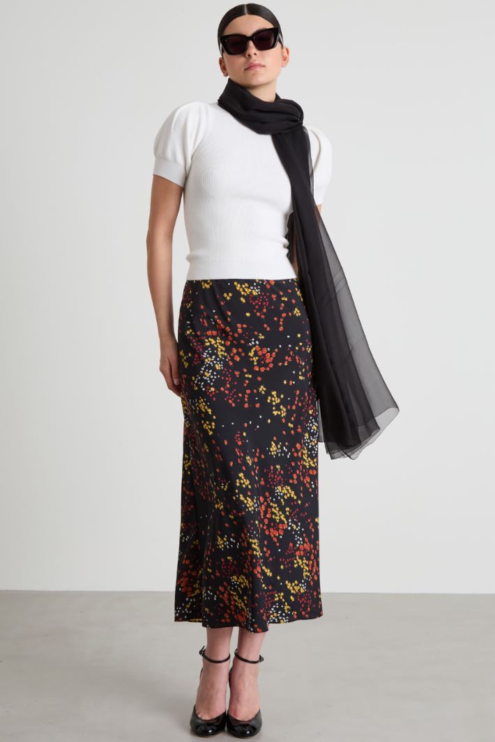 Silk chiffon stole Intrend