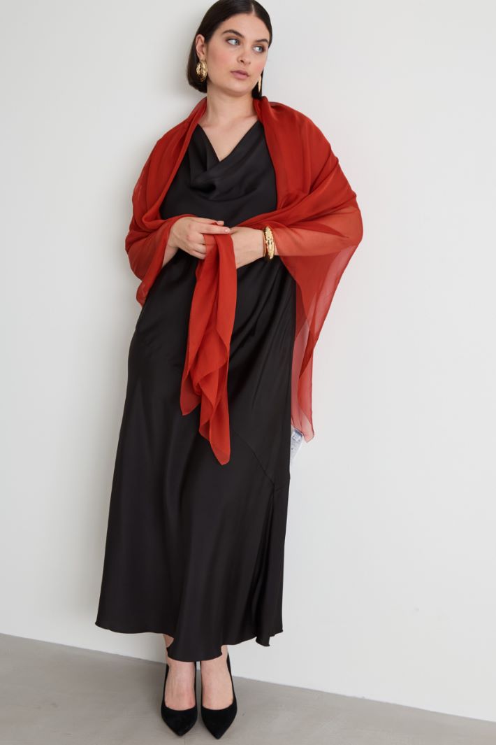 Silk chiffon stole Intrend - 2