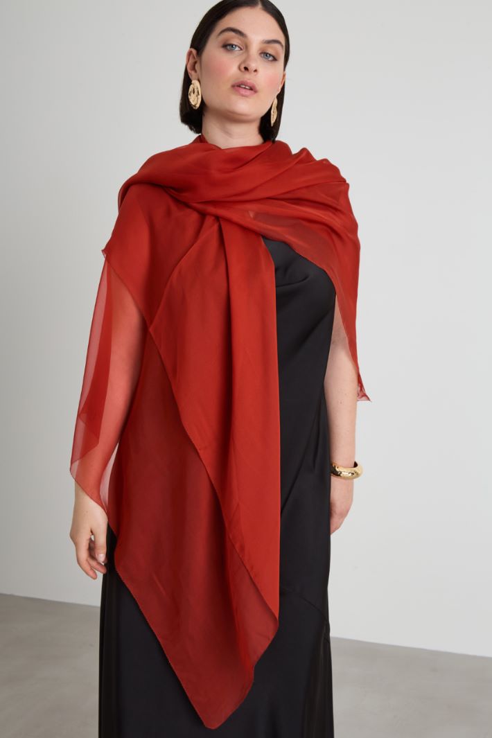 Silk chiffon stole Intrend