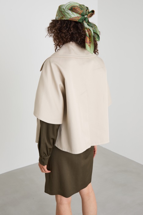 Cappa in gabardina di cotone