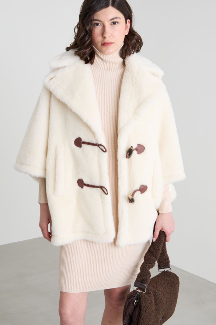 Cappa in alpaca e lana
