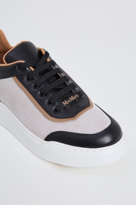 Sneakers in pelle color block