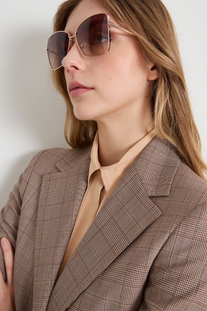 Metal butterfly sunglasses Intrend - 2