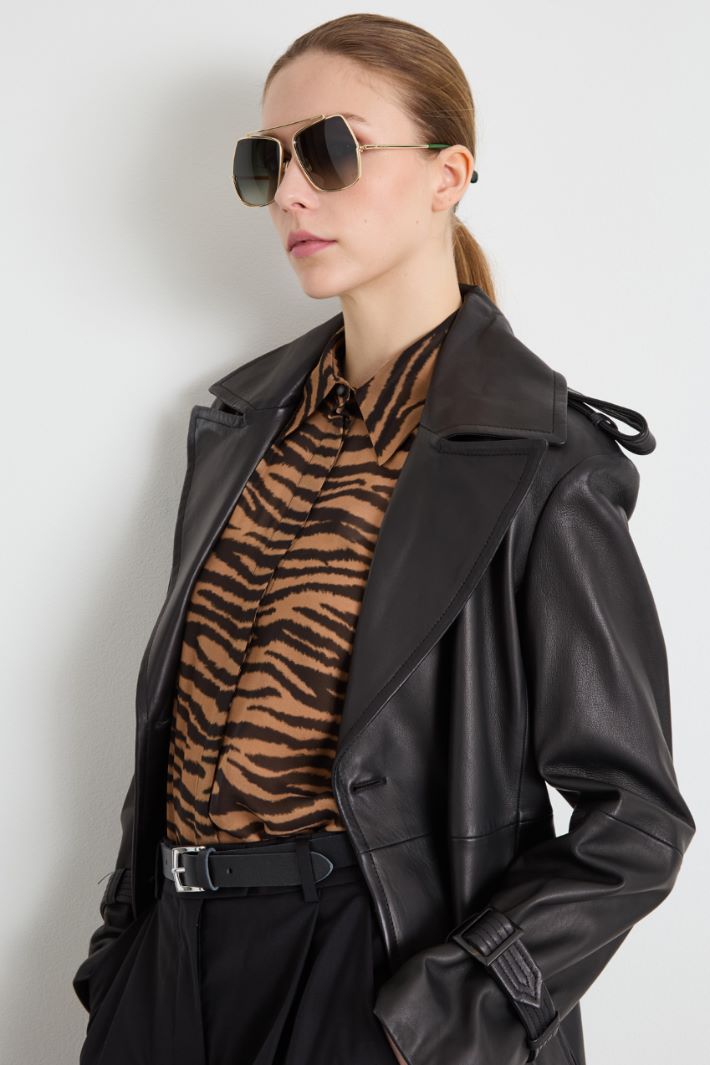 Square metal sunglasses Intrend - 2
