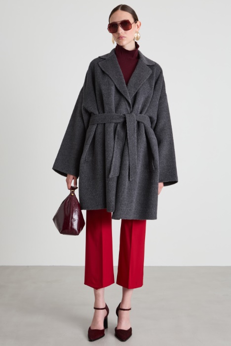 Oversized wool and alpaca coat Intrend