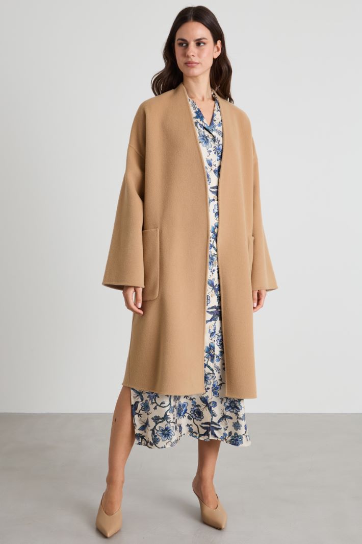 Shawl collar coat Intrend - 5